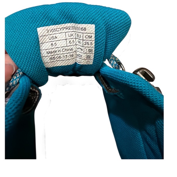 Vionic Cypress Hiking Boots Womens Size 8.5 Trail Outdoors Grey Blue - Picture 3 of 8